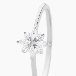 Bague Eclat Argent Blanc Oxyde De Zirconium