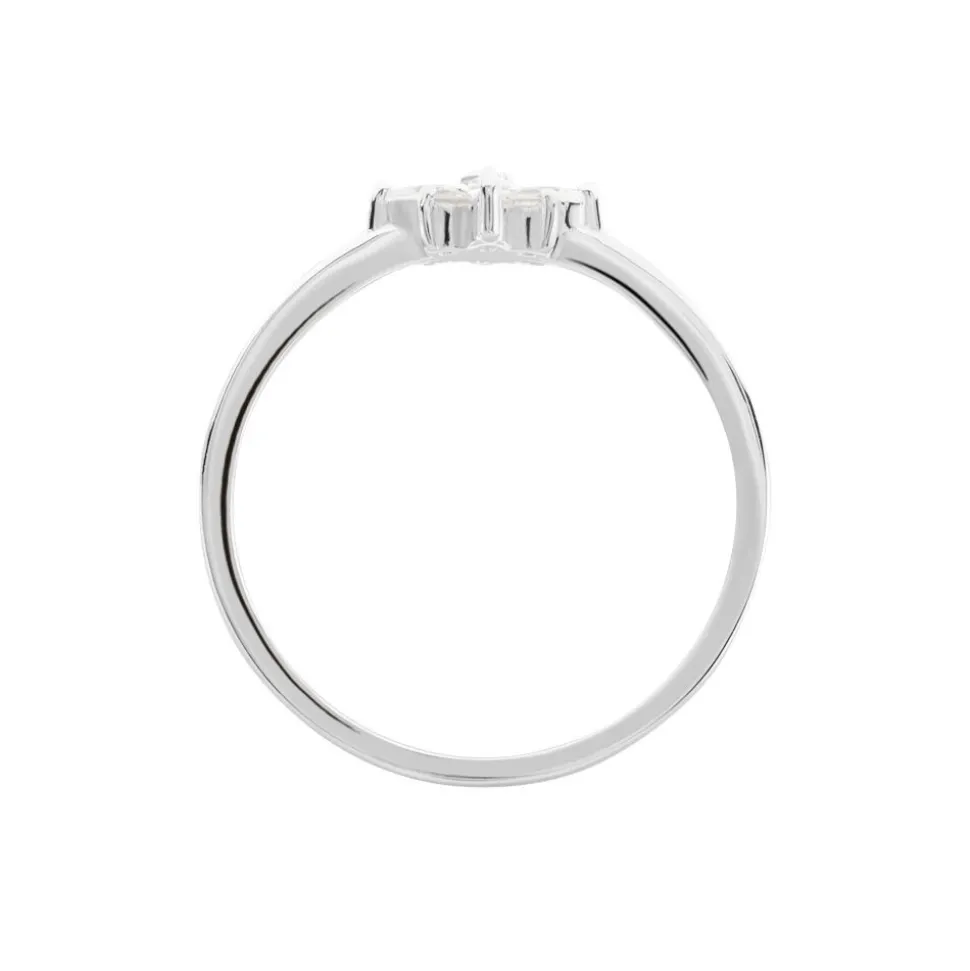 Bague Eclat Argent Blanc Oxyde De Zirconium