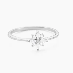 Bague Eclat Argent Blanc Oxyde De Zirconium