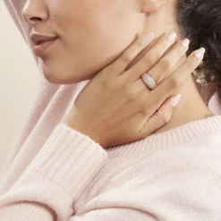 Marc Orian Bijoux Zirconium|Bagues > Bague Edenne Plaqué Or Jaune Oxyde De Zirconium