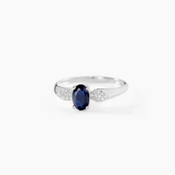Marc Orian Anniversaire De Mariage|Bagues Saphir > Bague Edgina Et Diamant or blanc saphir