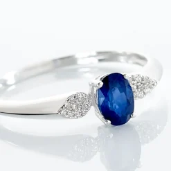 Marc Orian Anniversaire De Mariage|Bagues Saphir > Bague Edgina Et Diamant or blanc saphir