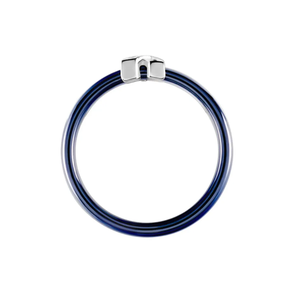 Bague Edwin Argent Blanc Céramique Oxyde