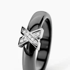 Bague Edwin Argent Blanc Oxyde De Zirconium