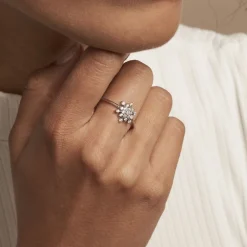 Marc Orian Bagues De Promesse|Bijoux Zirconium > Bague Effie Argent Blanc Oxyde De Zirconium