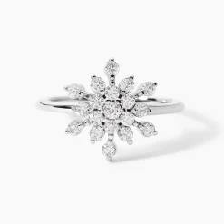 Marc Orian Bagues De Promesse|Bijoux Zirconium > Bague Effie Argent Blanc Oxyde De Zirconium