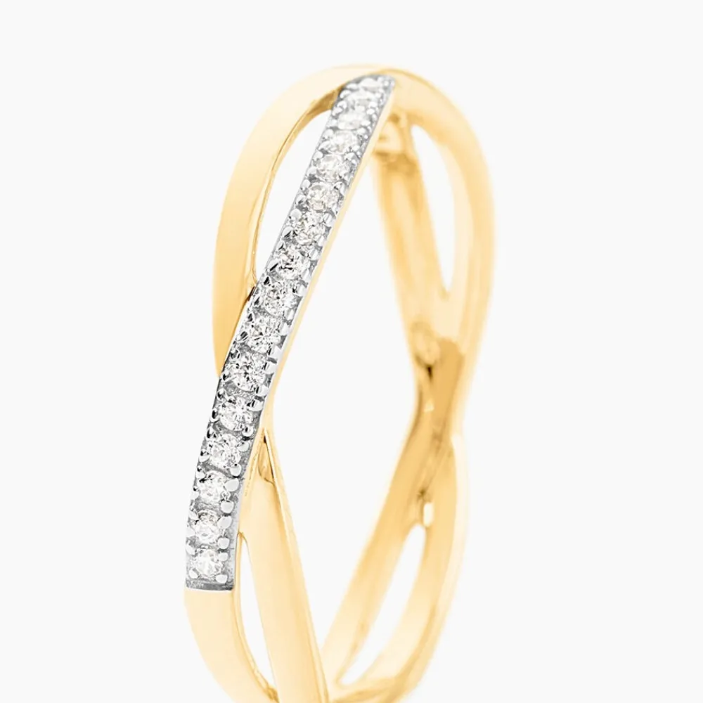 Marc Orian Bijoux Zirconium|Bagues > Bague Eister Or Jaune Oxyde De Zirconium