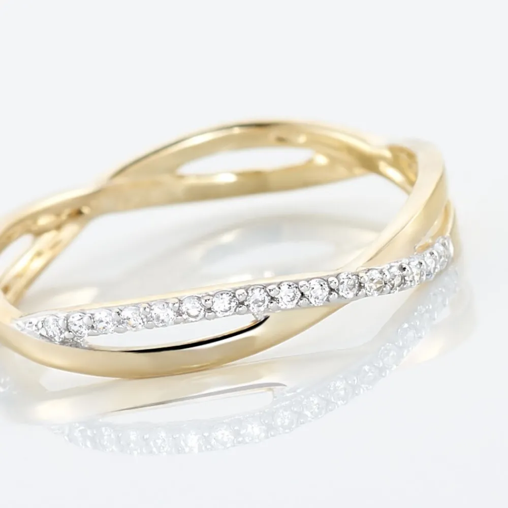 Marc Orian Bijoux Zirconium|Bagues > Bague Eister Or Jaune Oxyde De Zirconium