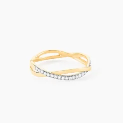 Marc Orian Bijoux Zirconium|Bagues > Bague Eister Or Jaune Oxyde De Zirconium