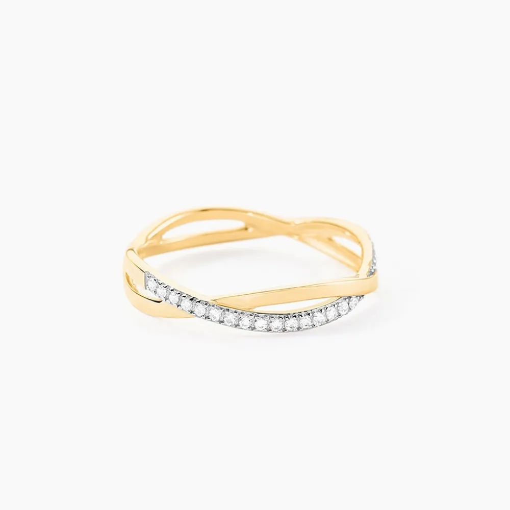 Marc Orian Bijoux Zirconium|Bagues > Bague Eister Or Jaune Oxyde De Zirconium
