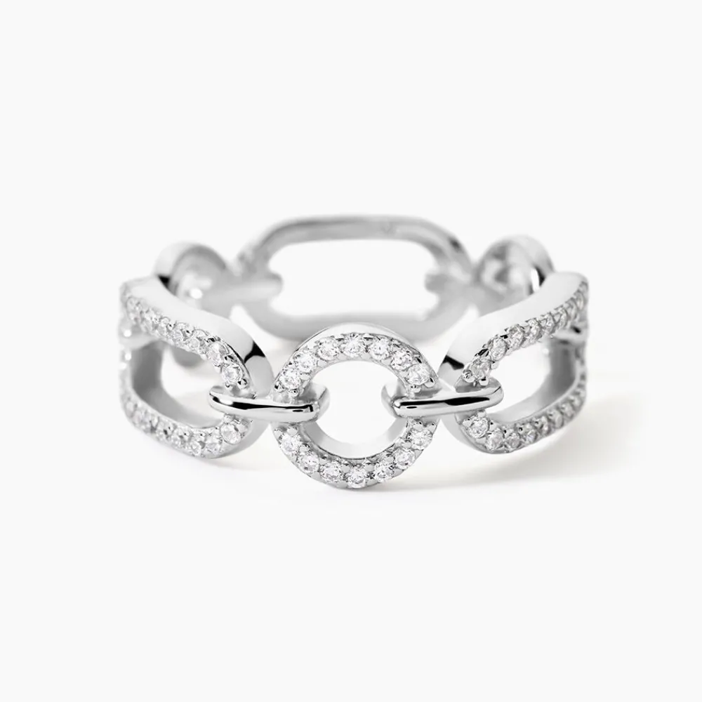 Marc Orian Bijoux Zirconium|Bagues > Bague Ela Argent Blanc Oxyde De Zirconium