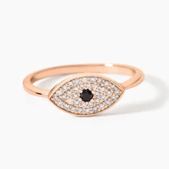 Marc Orian Bijoux Zirconium|Bagues > Bague Eldia Argent Rose Oxyde De Zirconium