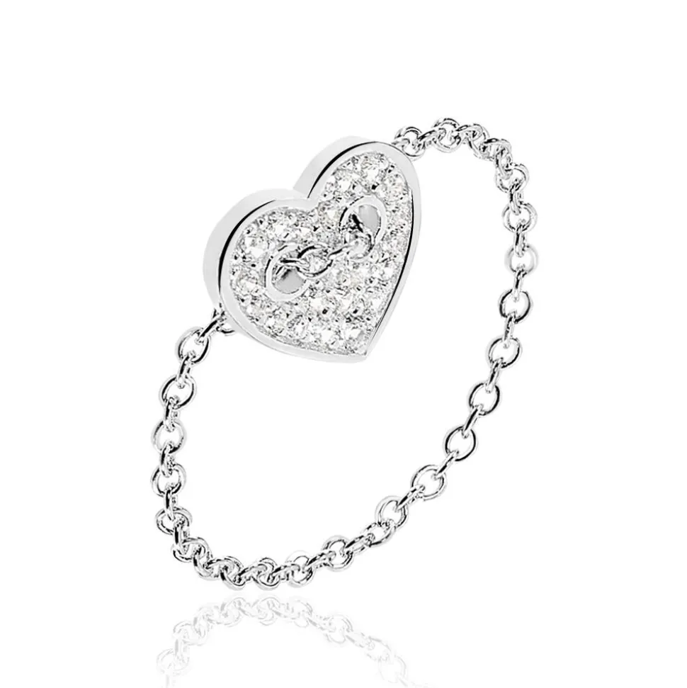 Bague Eliza Argent Blanc Oxyde De Zirconium