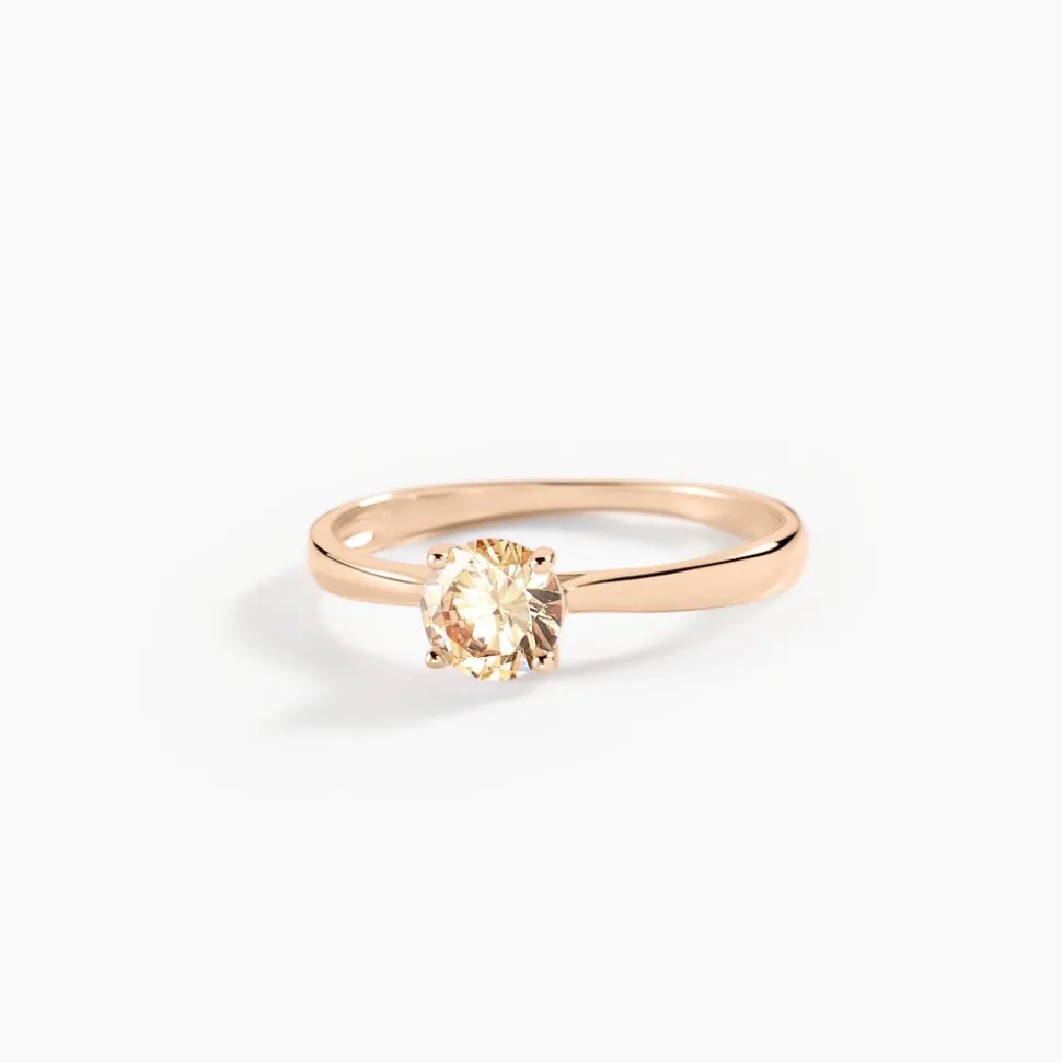 Bague Elyana Argent Rose Oxyde De Zirconium