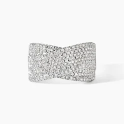 Marc Orian Bagues|Bagues Diamant > Bague Elyne Or Blanc Diamant