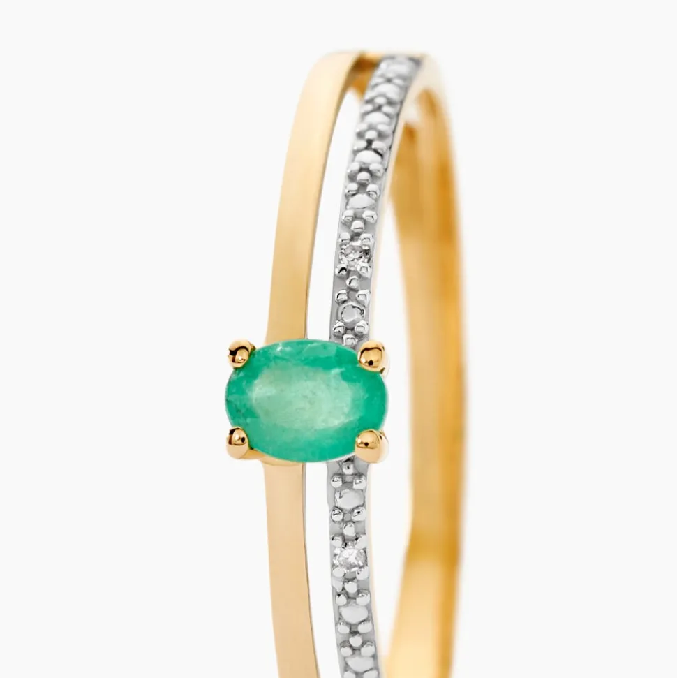 Bague Emeald Is The New Black Or Jaune Emeraude Diamant