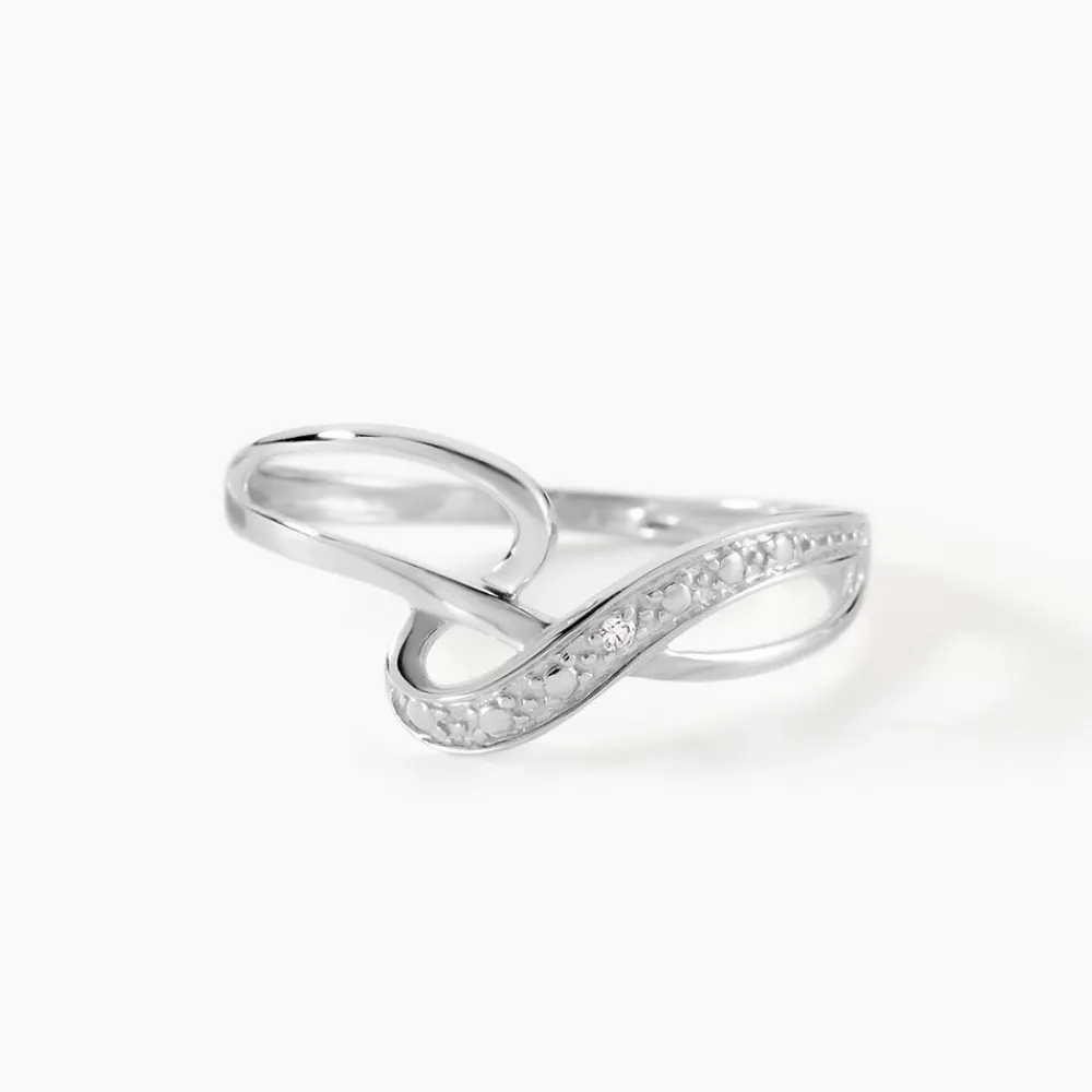 Marc Orian Bagues|Bagues Fiançailles > Bague Emma-lise Or Blanc Diamant