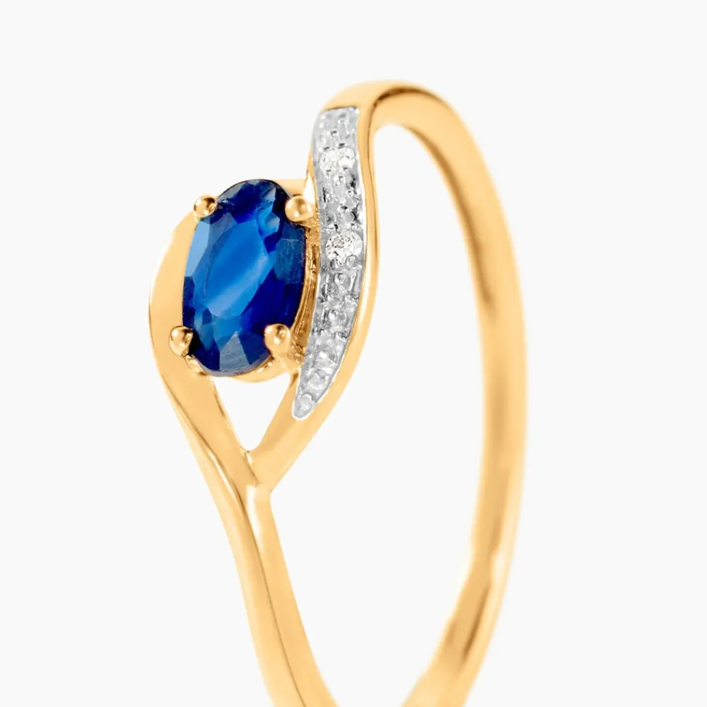 Marc Orian Anniversaire De Mariage|Bagues Saphir > Bague Emotion Or Jaune Saphir Diamant