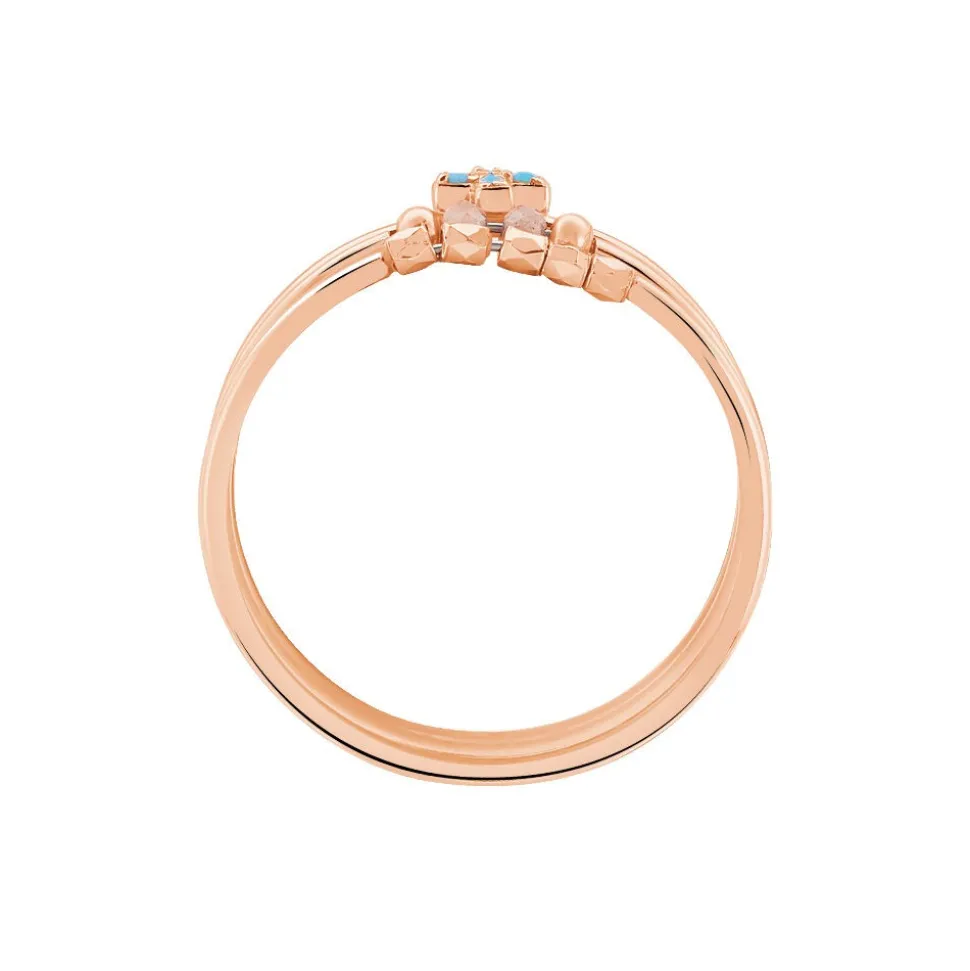 Bague Enia Argent Rose Oxyde De Zirconium