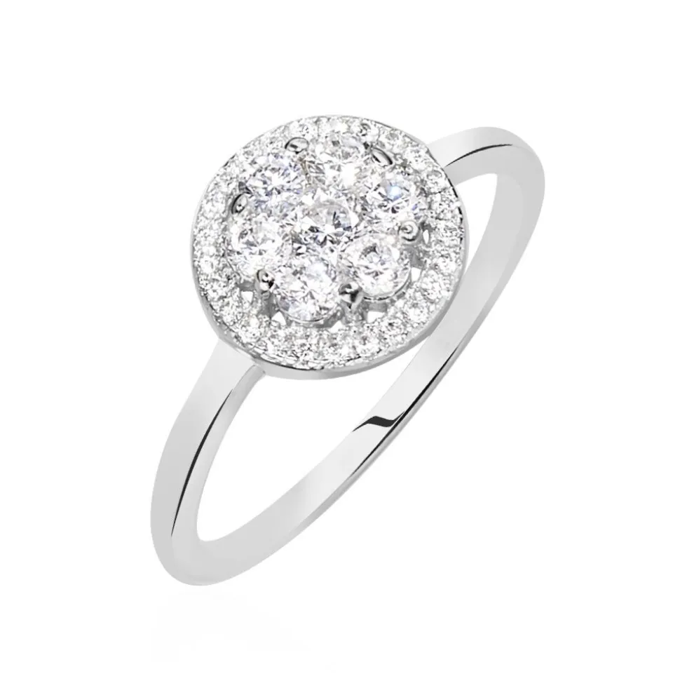 Bague Eryne Argent Blanc Oxyde De Zirconium