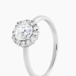 Bague Eternite Argent Blanc Oxyde De Zirconium