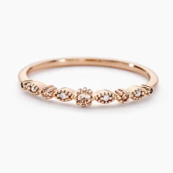 Marc Orian Bagues De Promesse|Bijoux Zirconium > Bague Eugenie Argent Rose Oxyde De Zirconium argent rose oxyde champagne