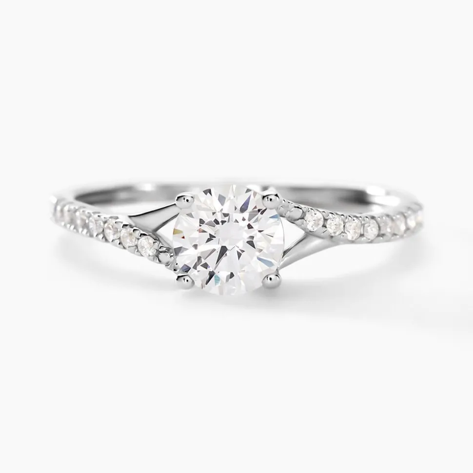 Bague Evita Or Blanc Oxyde De Zirconium