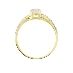 Bague Evita Or Jaune Oxyde De Zirconium