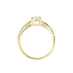 Bague Evita Or Jaune Oxyde De Zirconium