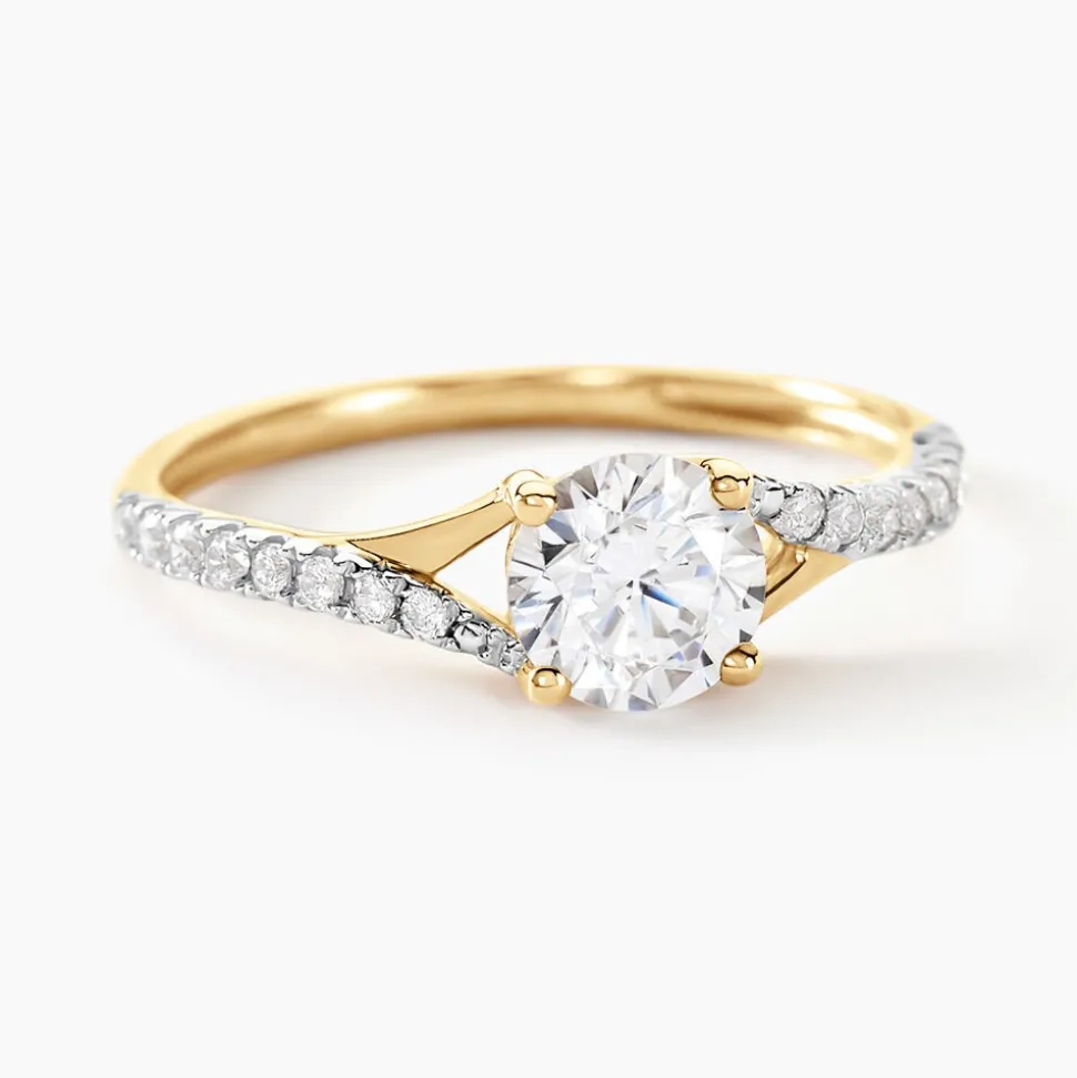 Bague Evita Or Jaune Oxyde De Zirconium