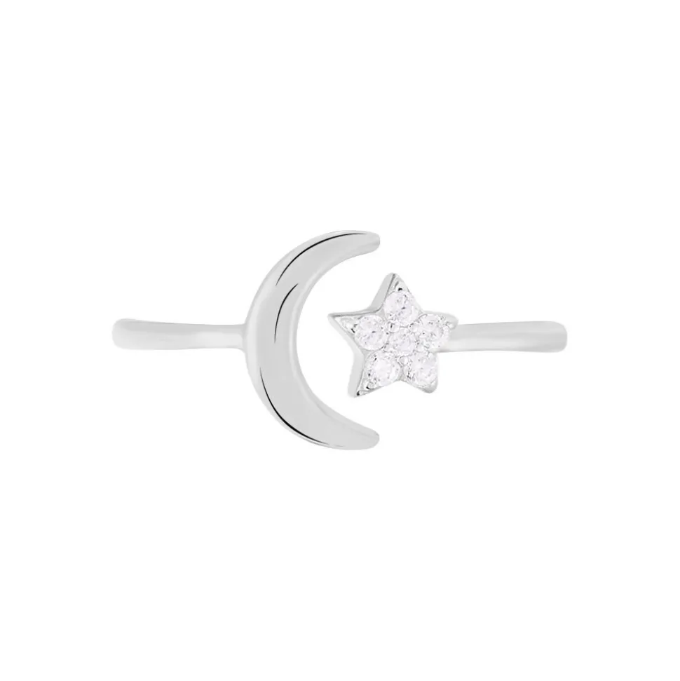 Bague Feeria Argent Blanc Oxyde De Zirconium