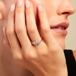 Marc Orian Bijoux Zirconium|Bagues > Bague Fidelis Or Blanc Oxyde De Zirconium