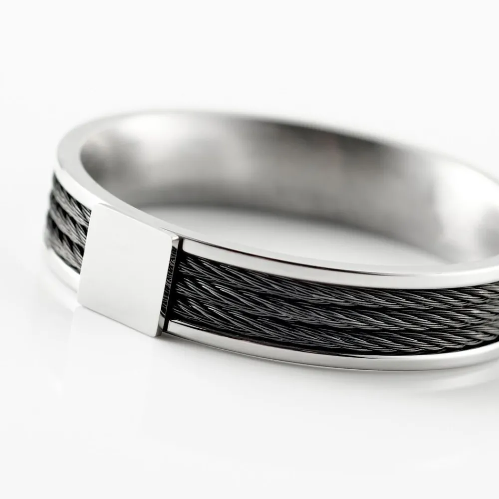 JOURDAN Bagues Homme|Bagues > Bague Gaetane Acier Blanc