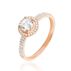 Marc Orian Bagues De Promesse|Bijoux Zirconium > Bague Garine Or Rose Oxyde De Zirconium