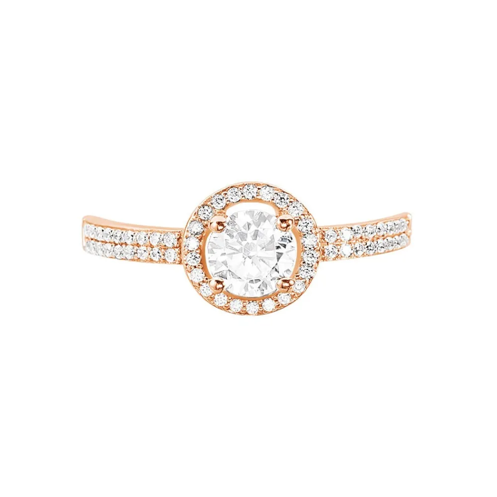 Marc Orian Bagues De Promesse|Bijoux Zirconium > Bague Garine Or Rose Oxyde De Zirconium