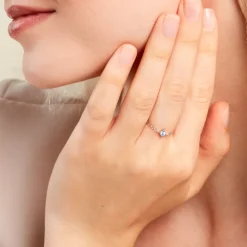 Bague Gily Argent Blanc Oxyde De Zirconium