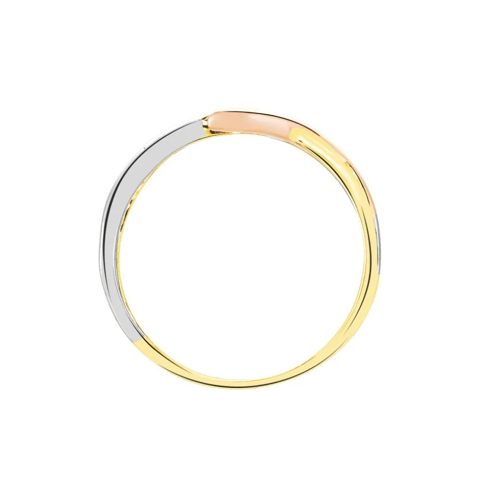 Bague Giusta Or Tricolore Diamant