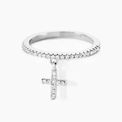 Bague Gorane Argent Blanc Oxyde De Zirconium