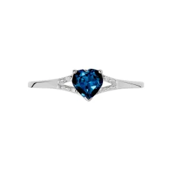 Marc Orian Anniversaire De Mariage|Bagues > Bague Grishilda Or Blanc Topaze Oxyde or blanc topaze bleue