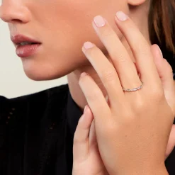 Marc Orian Bijoux Zirconium|Bagues > Bague Gypsiee Argent Blanc Oxyde De Zirconium