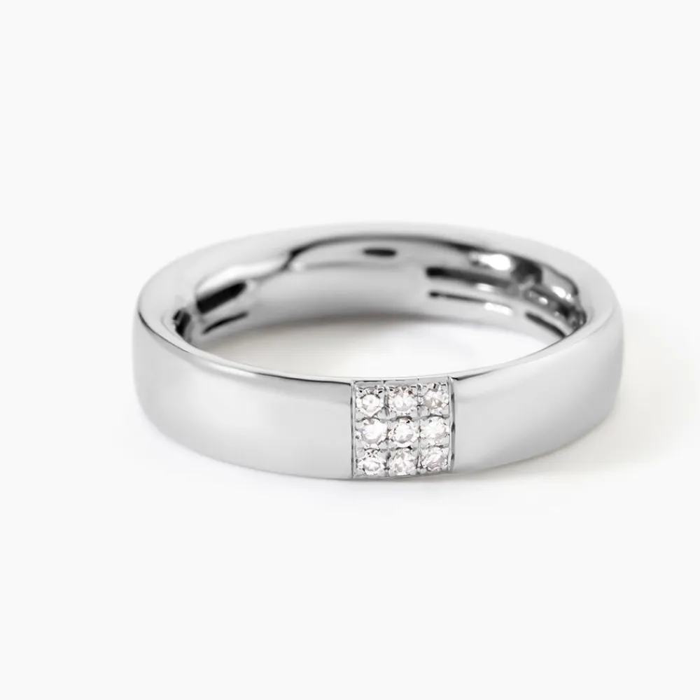 Marc Orian Bagues|Bagues Diamant > Bague Hajila Or Blanc Diamant