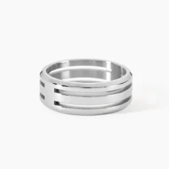 Marc Orian Bagues Homme|Bagues > Bague Halden Acier Blanc