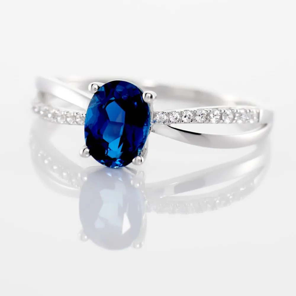 Marc Orian Anniversaire De Mariage|Bagues > Bague Hama Or Blanc Topaze Et Oxyde De Zirconium