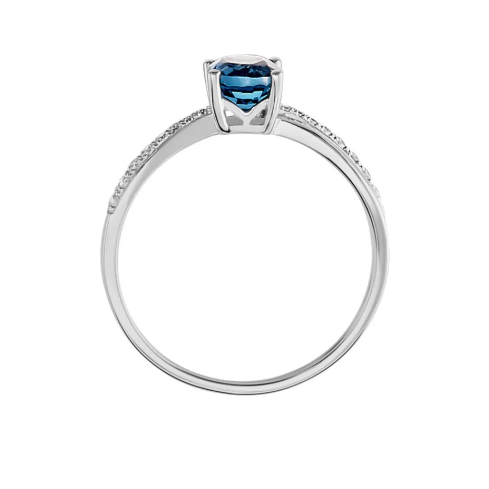Marc Orian Anniversaire De Mariage|Bagues > Bague Hama Or Blanc Topaze Et Oxyde De Zirconium