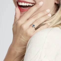 Marc Orian Anniversaire De Mariage|Bagues > Bague Hama Or Blanc Topaze Et Oxyde De Zirconium
