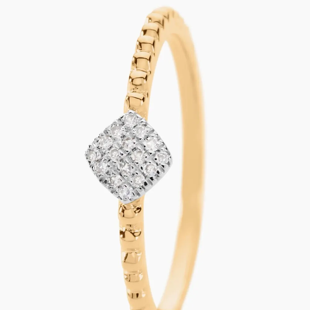 Marc Orian Parures De Mariage|Bagues > Bague Hanadi Or Jaune Diamant