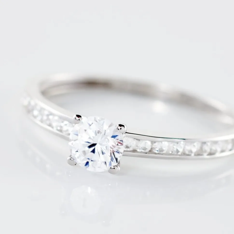 Bague Harem Or Blanc Oxyde