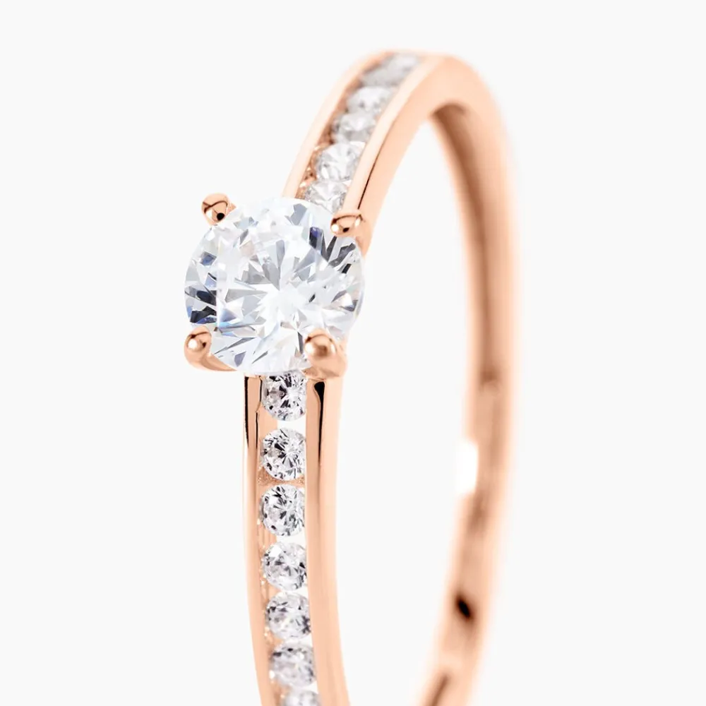 Marc Orian Bagues De Promesse|Bijoux Zirconium > Bague Harem Or Rose Oxyde