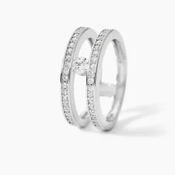 Bague Hermione Argent Blanc Oxyde De Zirconium