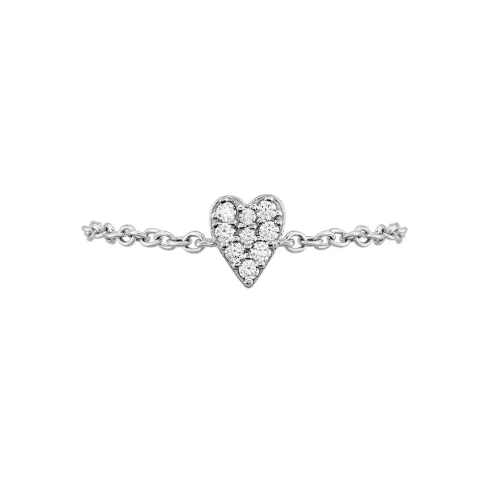 Marc Orian Bagues De Promesse|Bagues Fantaisie > Bague Hetty Argent Blanc Oxyde De Zirconium